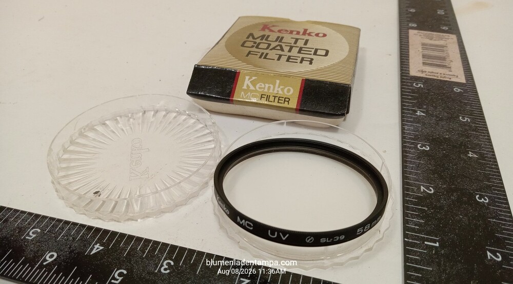 Kenko 58mm MC UV SL-39 Multi-Coated Camera Lens Filter with Case